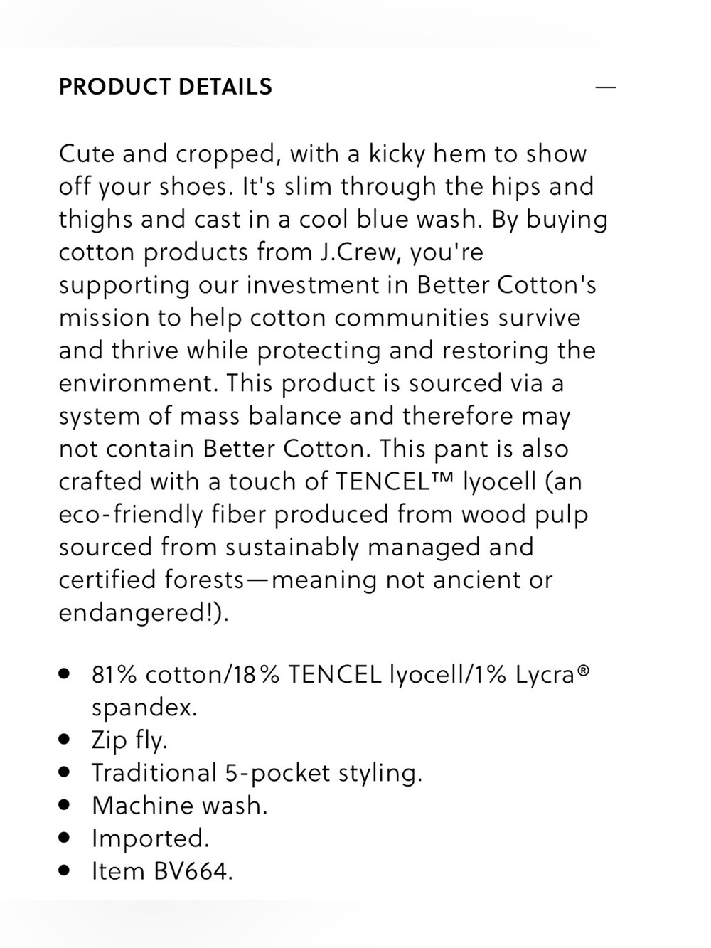 J.Crew 9” Demi Boot Crop Jeans - Picture 10 of 12